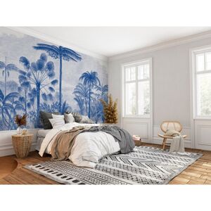 Le papiers de Ninon Papier peint panoramique motif imprime Bleu cobalt 432x300cm