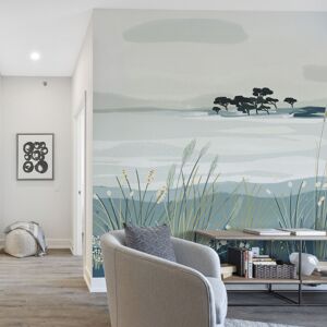 Acte Deco Papier peint panoramique les îles du golfe 375 x 250 cm bleu