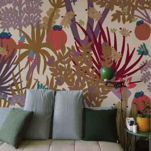 Acte Deco Papier peint panoramique jungle cactus beige 150x250cm