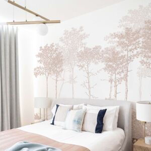 Acte Deco Papier peint panoramique balade dans les bois 150 x 250 cm beige