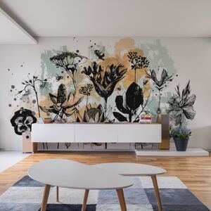 Acte Deco Papier peint panoramique fleurs des champs couleurs 375x250cm