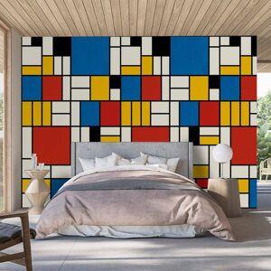 Hexoa Papier peint, illustration mondrian 156x270cm