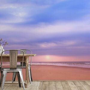 Hexoa Papier peint panoramique grande plage 364x270cm