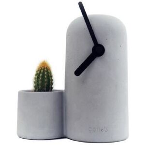 Gone's Horloge en beton aiguilles noires