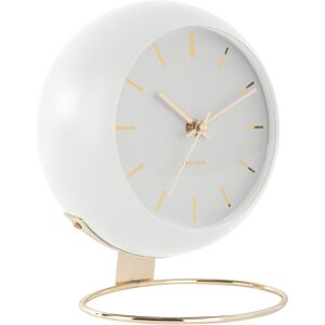 Present Time Horloge a poser en metal blanc D21