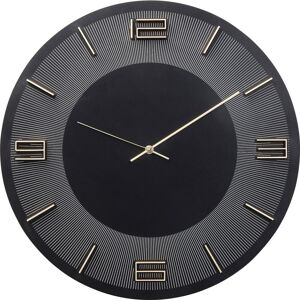 Kare Design Horloge noire et doree D49