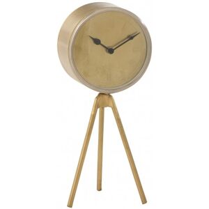 LANADECO Horloge sur trepied metal or H38cm