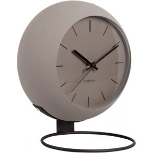 Present Time Horloge a poser globe metal gris