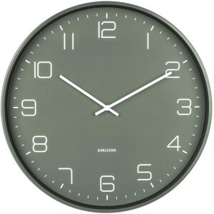 Karlsson Horloge murale en acier vert