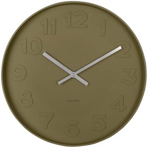 Karlsson Horloge murale ronde D37,5cm vert mousse