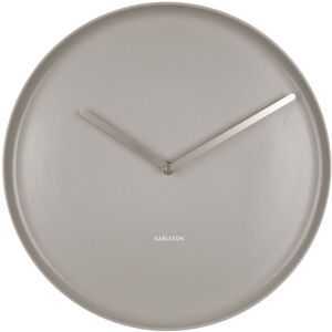 Present Time Horloge plate en porcelaine gris diam 35cm