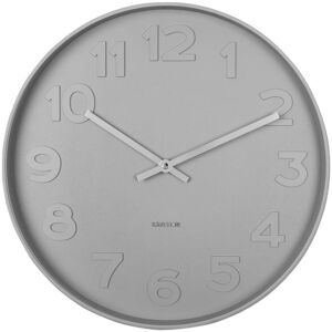 Present Time Horloge murale ronde D37,5cm gris