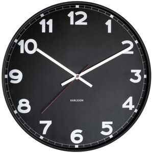 Karlsson Horloge ronde en metal new classic 40 cm noir