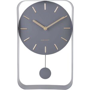 Karlsson Horloge en metal pendulum gris