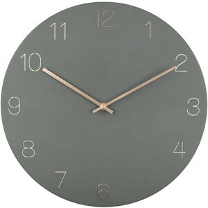 Karlsson Horloge en metal chiffres graves charm vert