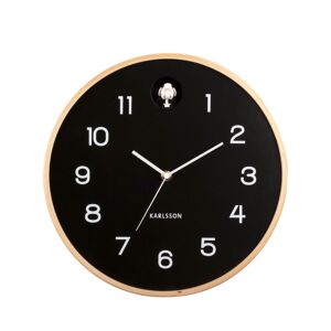 Karlsson Horloge murale ronde D31,5cm noir