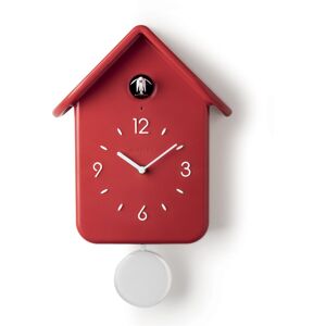 Guzzini Horloge a coucou rouge avec pendule amovible