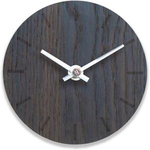 Hemverk Horloge murale en bois marron D12cm