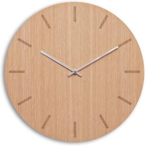 Hemverk Horloge murale en bois beige D38cm