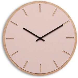 Hemverk Horloge murale en linoleum rose D38cm