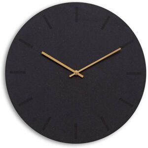 Hemverk Horloge murale en bois noir D38cm