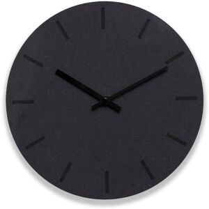 Hemverk Horloge murale en bois noir D28cm