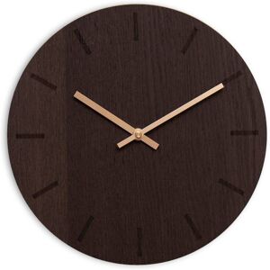 Hemverk Horloge murale en bois marron D28cm