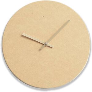 Hemverk Horloge murale en bois Jaune D28cm