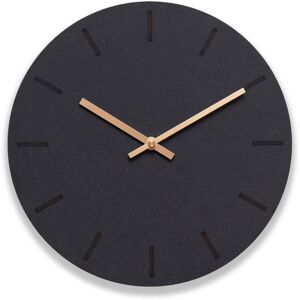 Hemverk Horloge murale en bois noir D28cm