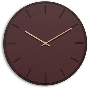 Hemverk Horloge murale en linoleum rouge D38cm