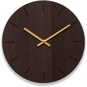 Hemverk Horloge murale en bois marron D28cm