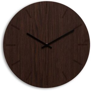 Hemverk Horloge murale en bois marron D38cm