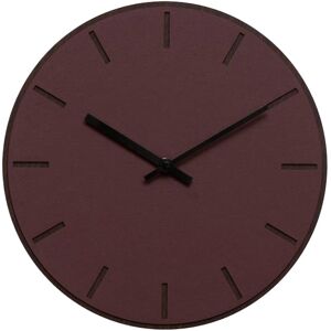 Hemverk Horloge murale en linoleum rouge D28cm