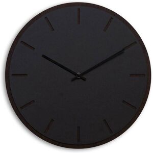 Hemverk Horloge murale en linoleum noir D38cm