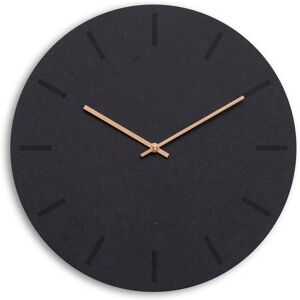 Hemverk Horloge murale en bois noir D38cm