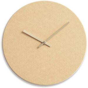 Hemverk Horloge murale en bois jaune D38cm