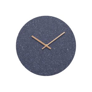 Hemverk Horloge murale en fibres textiles bleu D28cm