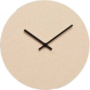 Hemverk Horloge murale en fibres textiles beige D28cm