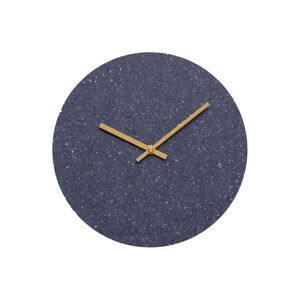 Hemverk Horloge murale en fibres textiles bleu D28cm