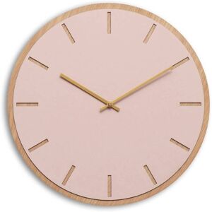 Hemverk Horloge murale en linoleum rose D38cm