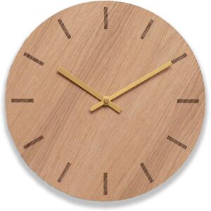 Hemverk Horloge murale en bois beige D28cm