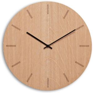 Hemverk Horloge murale en bois beige D38cm