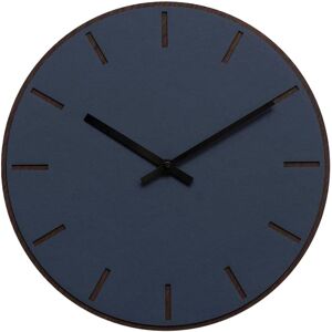 Hemverk Horloge murale en linoleum bleu D28cm