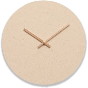 Hemverk Horloge murale en fibres textiles beige D28cm