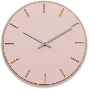 Hemverk Horloge murale en linoleum rose D28cm