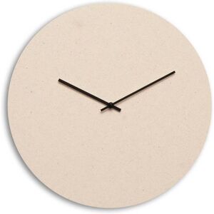 Hemverk Horloge murale en fibres textiles beige D38cm