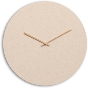 Hemverk Horloge murale en fibres textiles beige D38cm