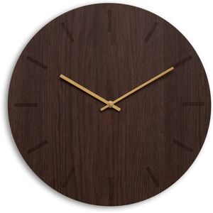 Hemverk Horloge murale en bois marron D38cm