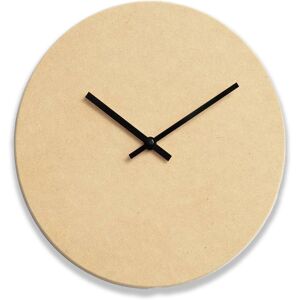 Hemverk Horloge murale en bois Jaune D28cm