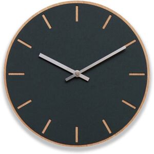 Hemverk Horloge murale en linoleum gris D28cm